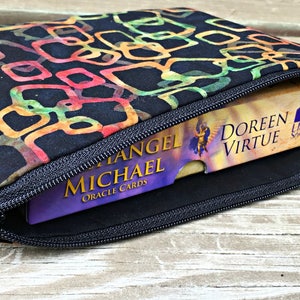 Tarot Card Bag  - Tarot Card Bag With Zipper - Tarot Deck Bag Pouch