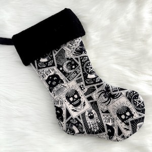Goth Witchy Creepmas Christmas Stocking - Medium