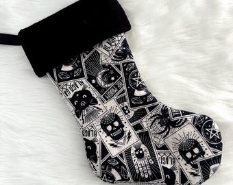 Goth Witchy Creepmas Christmas Stocking - Medium