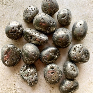 Tumbled Pyrite
