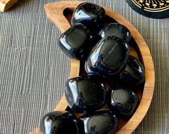 Black Obsidian Pocket Stone
