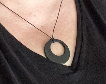 Shungite Circle Pendant