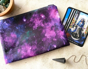 Tarot Storage Bag  - Tarot Deck Bag With Zipper - Galaxy Bag