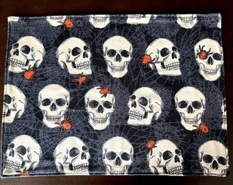 Retro Skulls Halloween Placemat