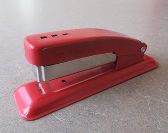 Vintage Red Cub Stapler, Swingline Cub, Small Stapler, Office Accessory, Vintage Office or School Supply, Red Swingline