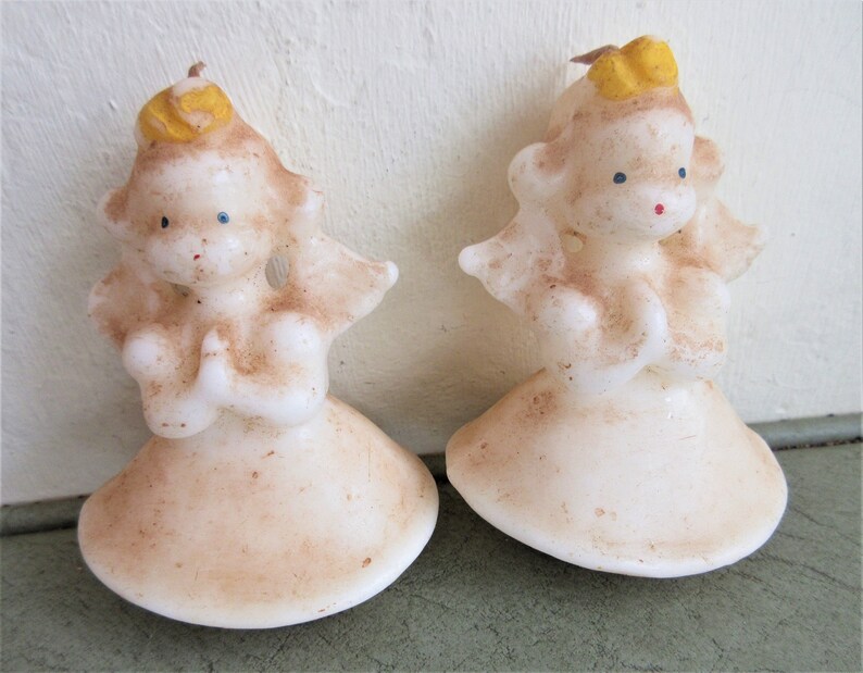 Vintage Candles Gurley Angel Candles Gurley Christmas Etsy