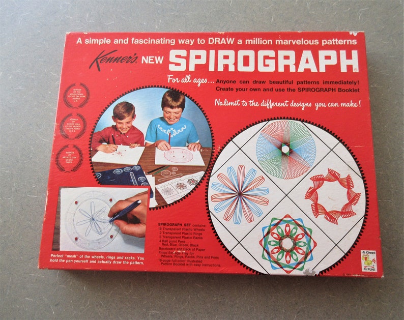 Vintage 1967 Spirograph Set Original Kenner Spirograph | Etsy