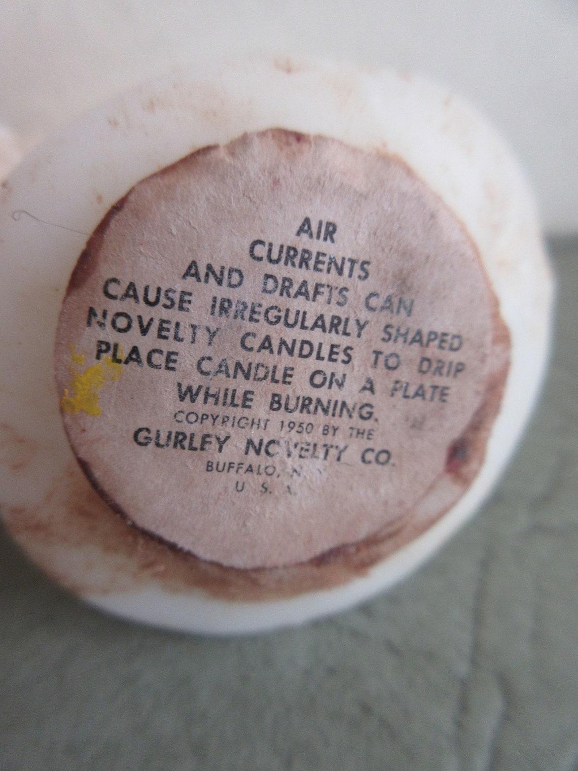 Vintage Candles Gurley Angel Candles Gurley Christmas Etsy