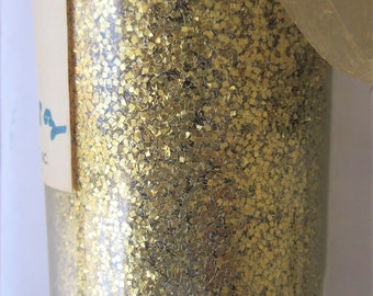 Vintage Gold Glitter, Meadowbrook Glitter, Vintage Craft Supply, Large Container, Vintage Glitter, Sprinkle Glitter