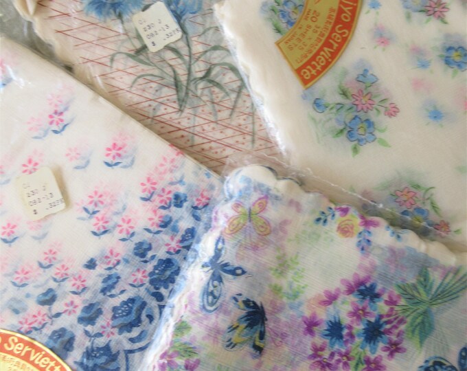 Assorted Japanese Napkins Vintage Rice Paper Napkins Paper Etsy