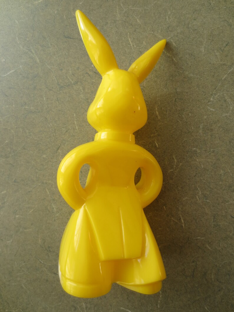 Vintage Plastic Rabbit Rosbro Plastic Bunny Easter Decor Etsy
