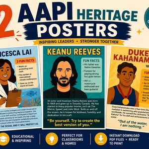 AAPI Heritage Month Bulletin Board Kit: Asian & Pacific Islander Culture (Digital Download)
