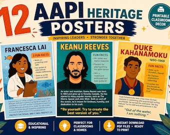 AAPI Heritage Month Bulletin Board Kit: Asian & Pacific Islander Culture (Digital Download)