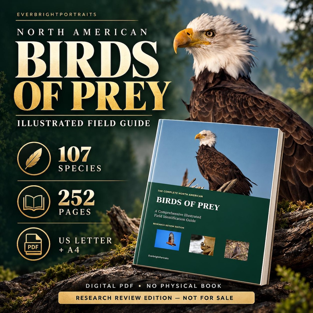 North American Birds of Prey PDF Field Guide, Hawks Eagles Falcons Owls ...