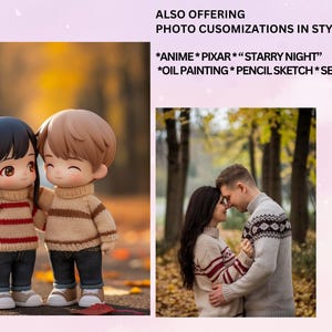 Custom Mini Toy Style Portrait | Cute 3D Cartoon Doll Transformation  |  Family, Couple, Pet Birthday, Anniversary, or Special Occasion Gift