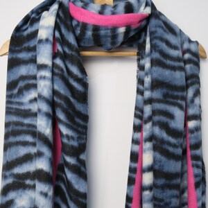 Exclusive Tiger and Strip Pattern Winter Cashmere Scarf, Soft Warm and Comfortable Women&#39;s Wrap, Women&#39;s Gift, Gift For Her, Christmas Gift