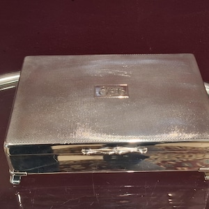 aristocrat silver plated cigarette box Vintage H.B (EPNS) CIGARETTE/TRINKET BOX, Cedar Inner Aristocrat Cigarette - Etsy
