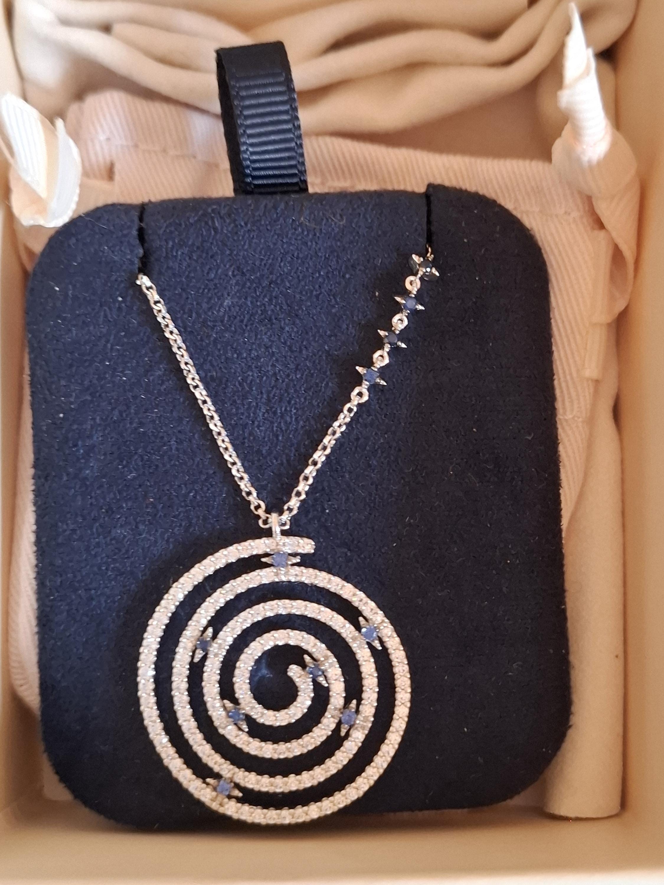 デザイナー APM モナコ スターリングシルバー 調節可能ネックレス 未