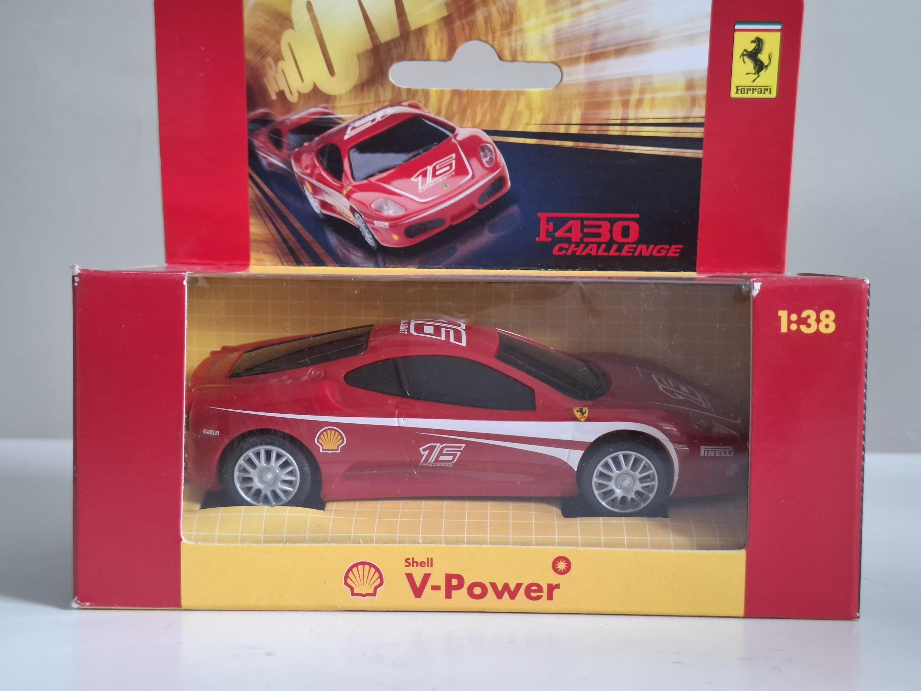Shell V-power FERRARI F430 Challenge Car 1:38 Scale in Original