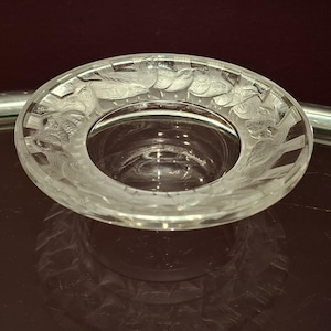 ラリック　クリスタルガラス　陽刻小鳥図ボウル Glass bird bowl lalique - Etsy 日本