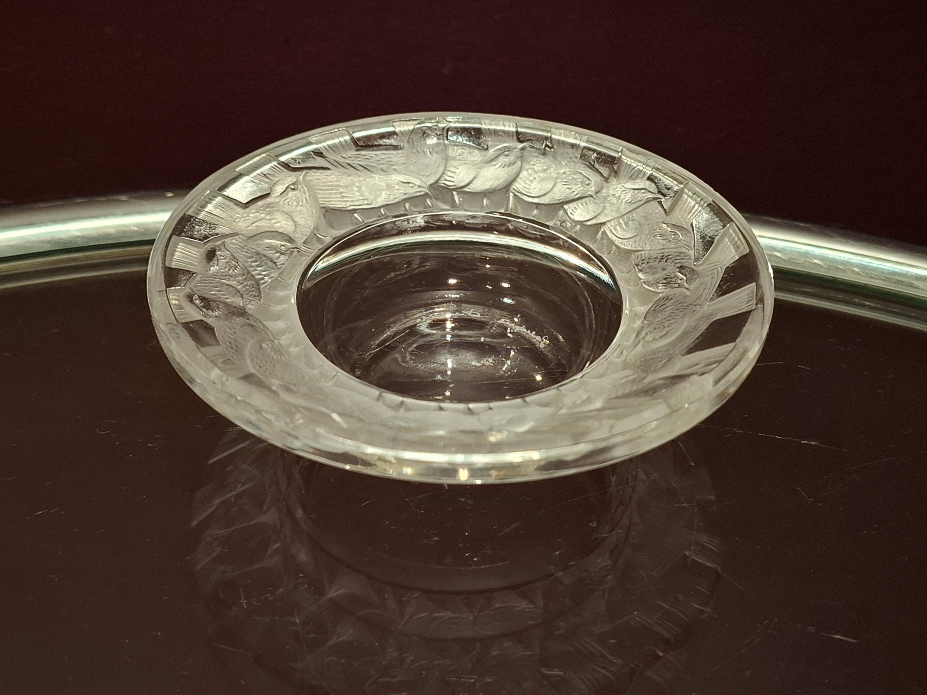 Glass bird bowl lalique - Etsy 日本