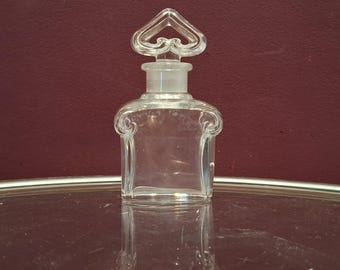 Antique Guerlain Baccarat Perfume Bottle with Guerlain Parquet Box