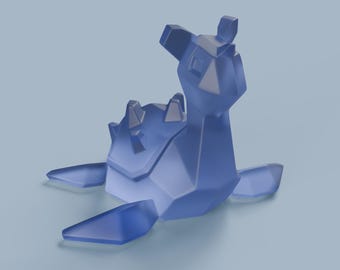 Low Poly Lapras Figure