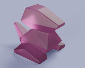 Low Poly Porygon Figure