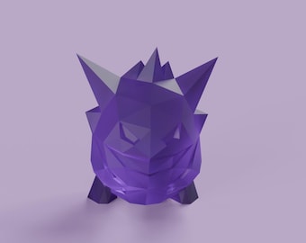 Low-Poly Gengar Figure