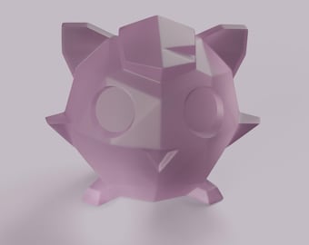 Low Poly Jigglypuff Figure