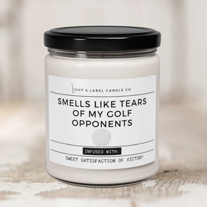 Golf Candle | Girls Golf Gift | Boys Golf Gift | Senior Golf Gift |  Sports Candle Gift Idea | 9 oz Soy Candle