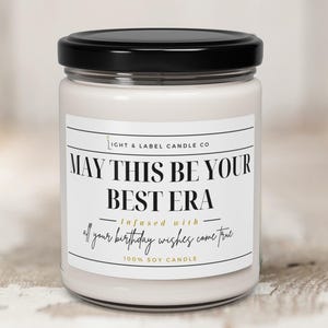 May This Be Your Best Era Birthday Candle | Birthday Eras Candle Gift | Birthday Gift Sister | BFF Birthday Gift | Birthday Gifts For Her