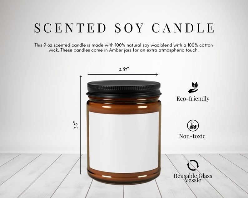 Warm Gingerbread Christmas Candle Holiday Candle Non Toxic Soy Wax