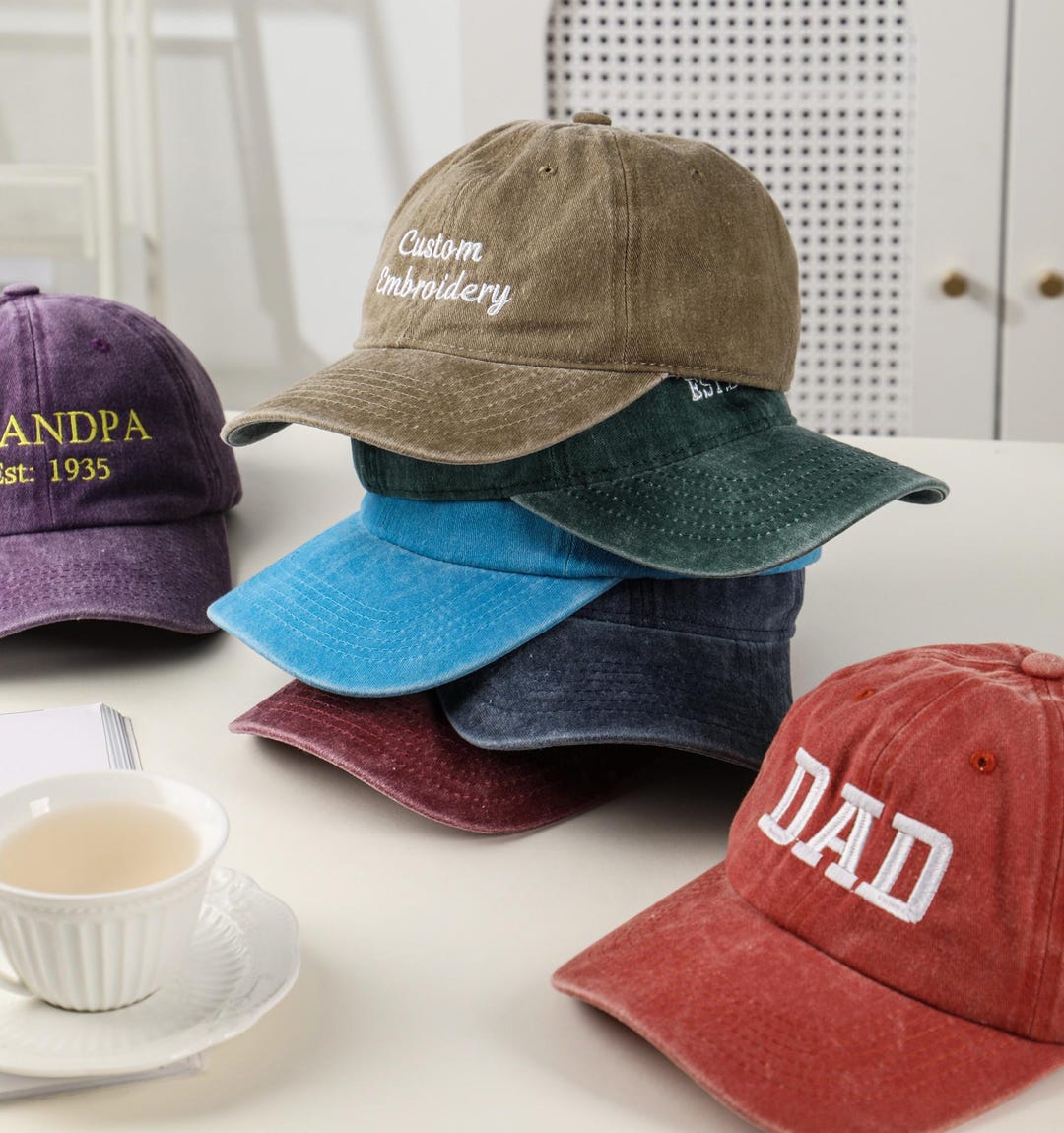 Personalized Embroidered Text Hat，custom Embroidered Hats，personalized ...