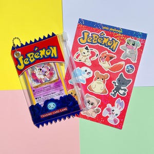 Zerobaseone ZB1 Zeroni Jebémon, personnage monstre fabriqué par des fans, cartes à collectionner, autocollants et pochette pour cartes photo