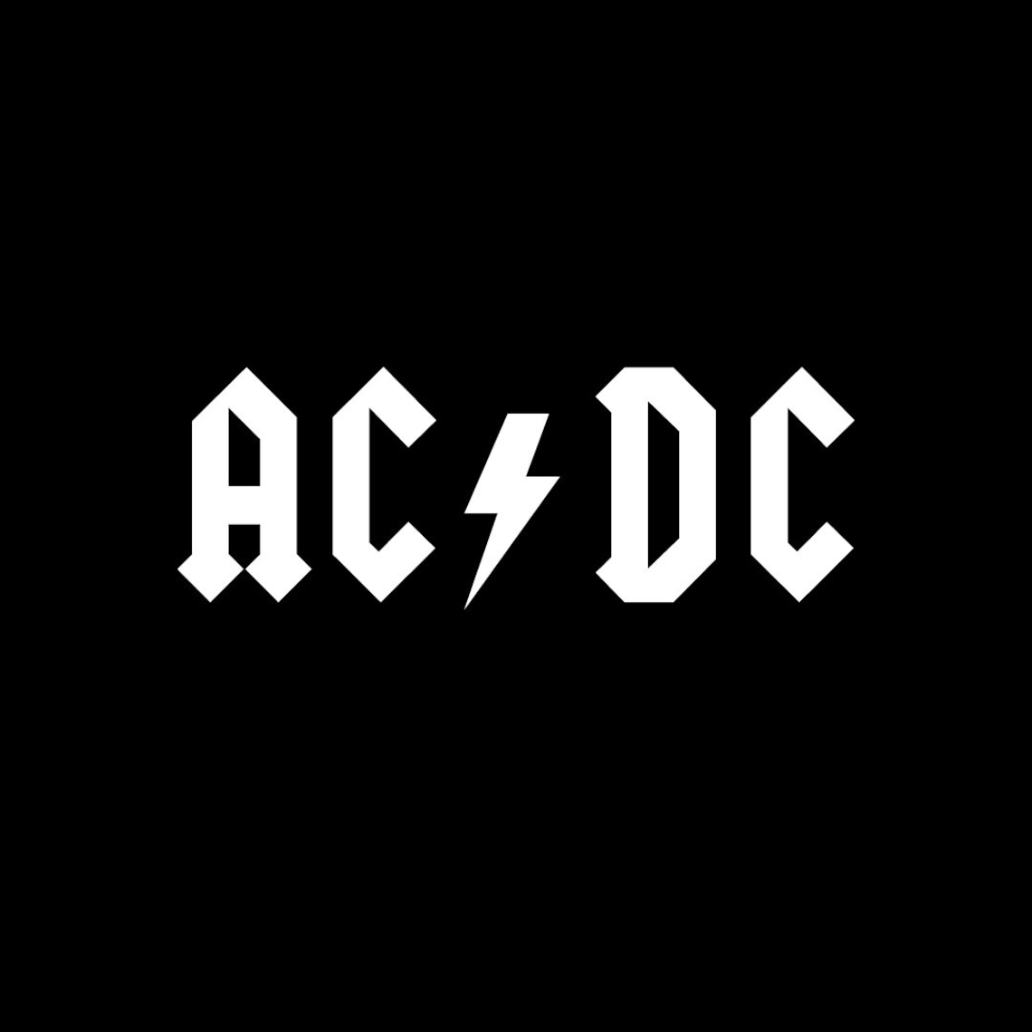 AC DC Logo Svg & Dxf Bundle, Rock Band Logo Vector, Instant Download ...