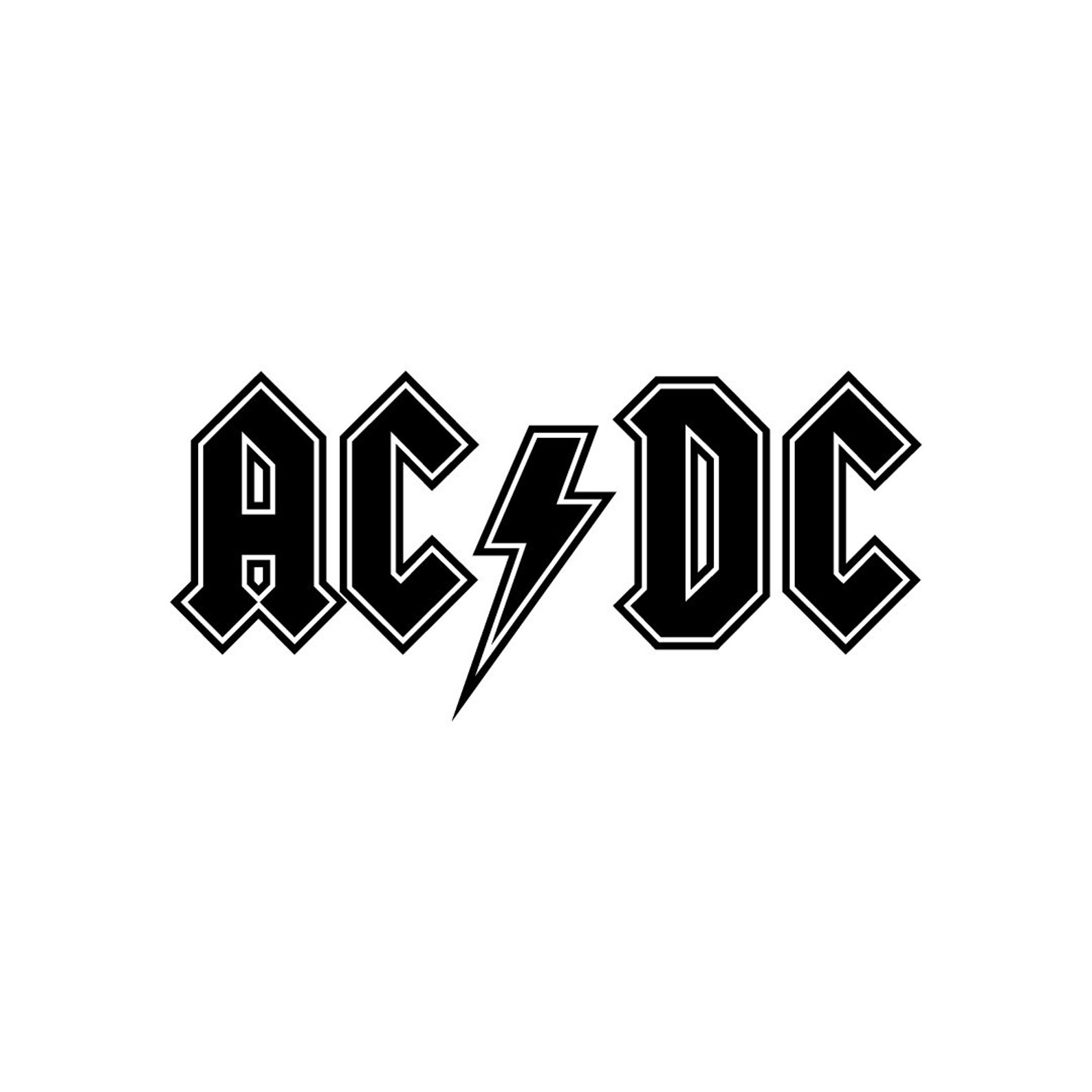AC DC Logo Svg & Dxf Bundle, Rock Band Logo Vector, Instant Download ...