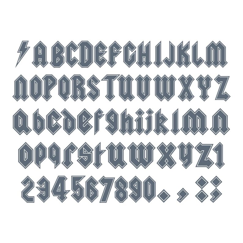 AC DC Logo Font - TTF - Digital Download - Etsy Australia