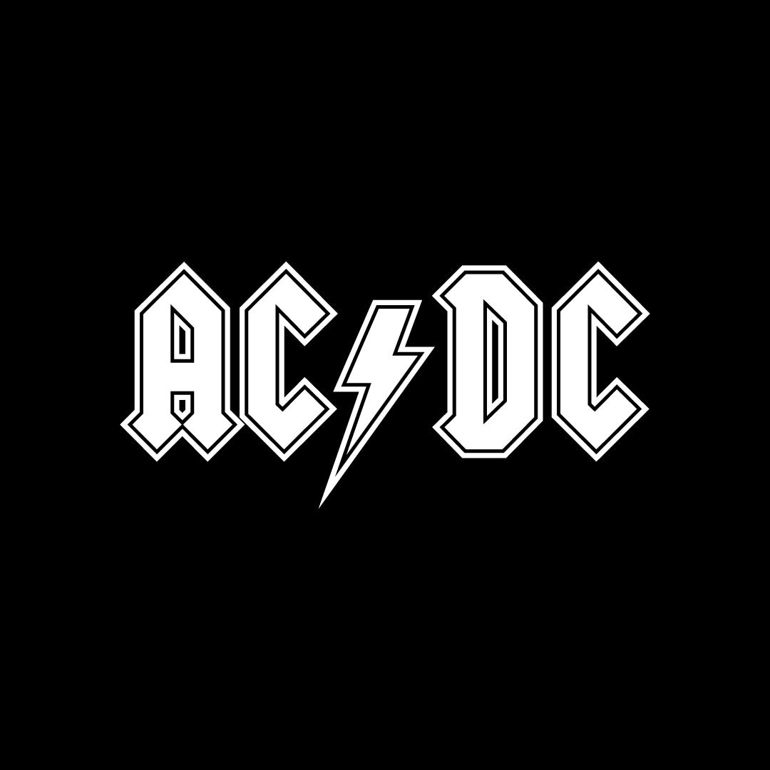 AC DC Logo Svg & Dxf Bundle, Rock Band Logo Vector, Instant Download ...