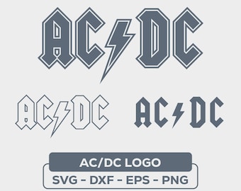 AC DC Logo - SVG - Digital Download
