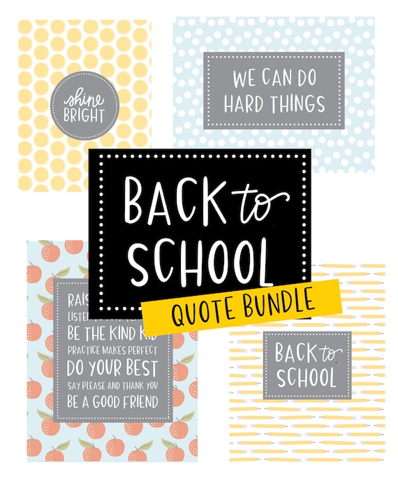 Back To School Quotes Printables Teacher Printables Etsy Back To School Quotes Printables Teacher Printables Etsy