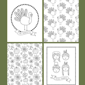 Thanksgiving Coloring Poster Pages And HUGE Engineer Print image 3