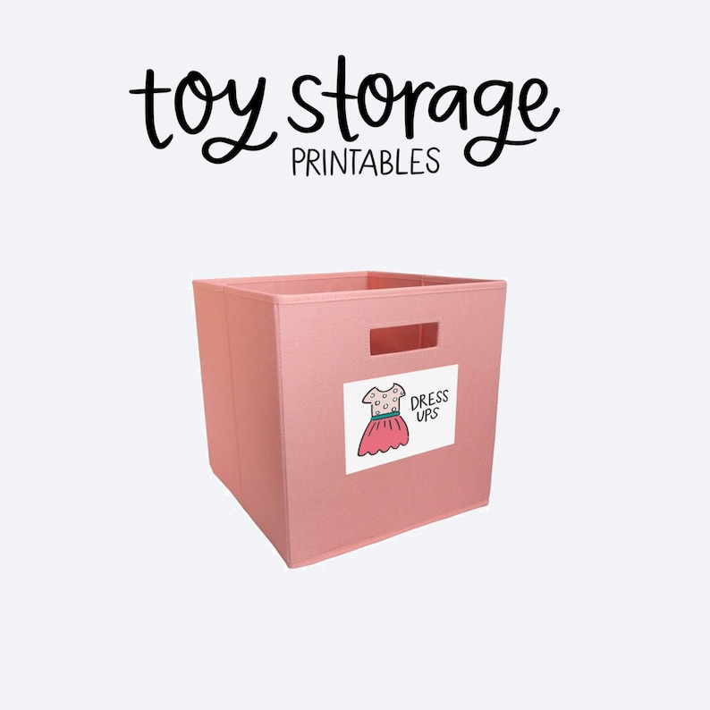 Kids Toy Room Organization Labels Storage Picture Printables image 4