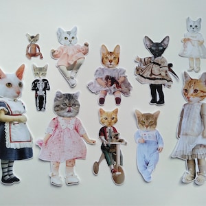 Pacote de adesivos de boneca de gato #10