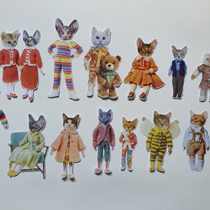 Pacote de adesivos de boneca de gato #20