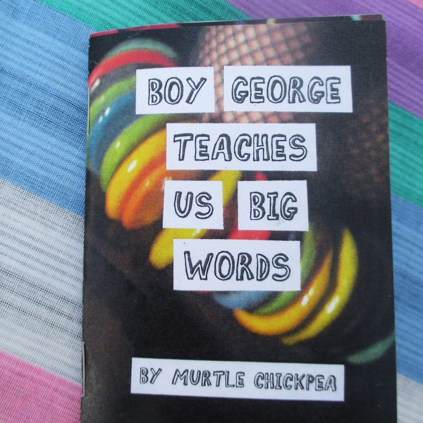 Boy George Teaches Us Big Words Zine