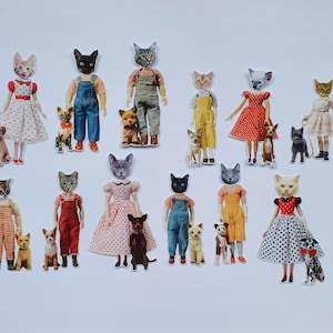 Cat Dolls com cachorrinhos: um pacote de adesivos estranho e maravilhoso