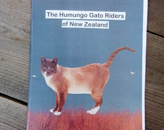 The Humungo Gato Riders of New Zealand Zine,cats, vegan, collage, funny