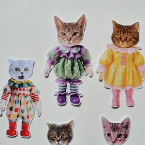 Cat Doll Sticker Pack Clown Edition image 3