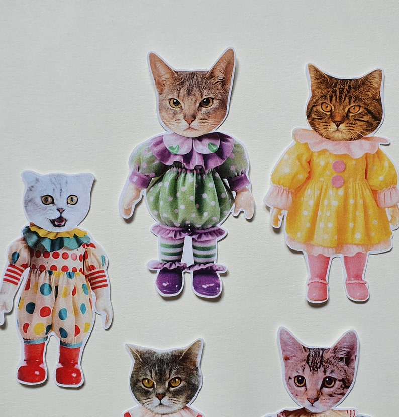 Cat Doll Sticker Pack Clown Edition image 3